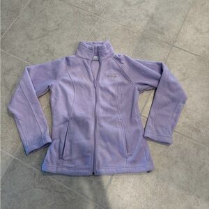 Columbia Lavender Full-Zip Fleece Jacket